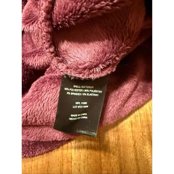 32 Degrees Heat Women's Cozy Plush Hooded Sleep Lounger Purple Hood Pockets S/M - Picture 7 of 8